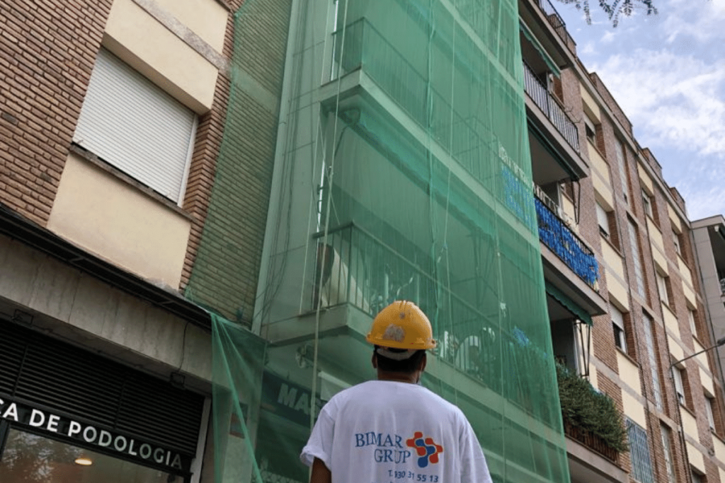 rehabilitación de fachada barrio de sant marti, Barcelona