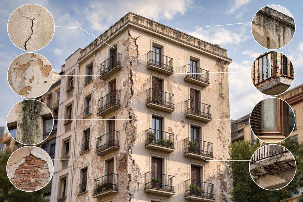 Señales de que un edificio necesita rehabilitación